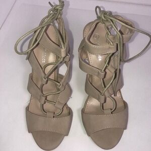 Top Moda Tan Sandals Size 8